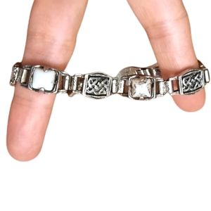 Silver tone bracelet